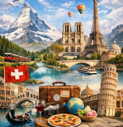 Elit Fransa, İtalya, İsviçre Turu THY ile 7 Gece Ekstra Turlar Dahil Kurban Bayramı Dönemi