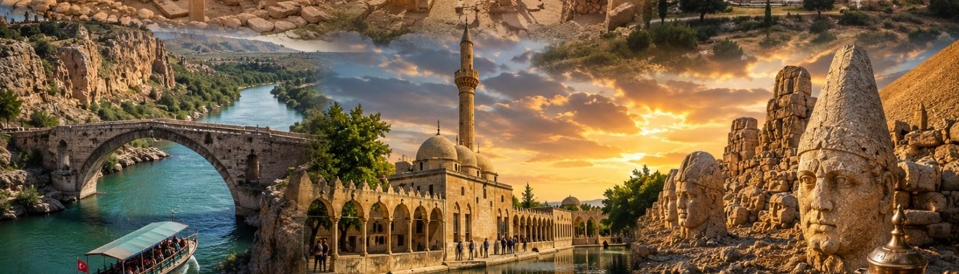 İstanbul Çıkışlı Uçaklı Fırat'tan Nemrut'a Gaziantep Şanlıurfa Adıyaman Kültür ve Gastronomi Turu